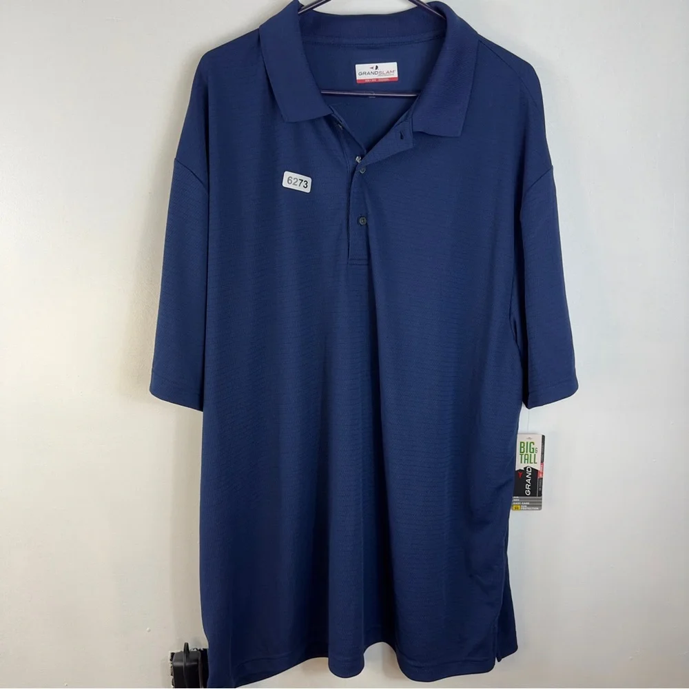 Grand slam performance 3 xlarge blue nwt 28-1/2 p2p34-1/2 length tall man - Picture 2 of 6